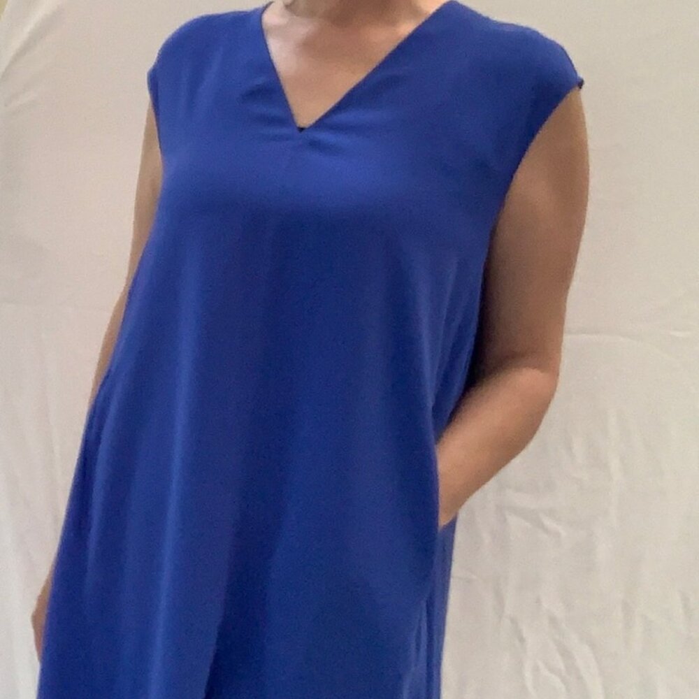 RACHEL ROY royal blue cap sleeve hi-low dress +LIKE NEW+  (L)